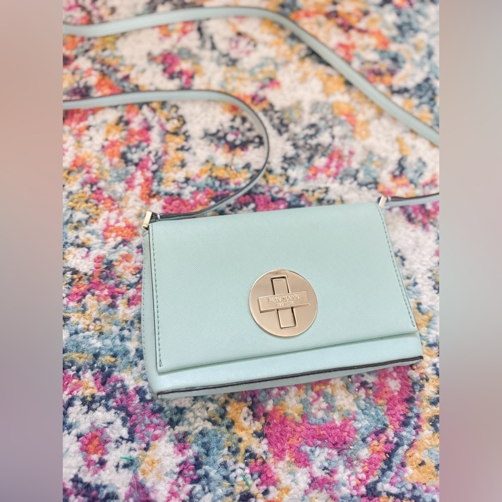 Kate Spade Newbury Lane Sally Crossbody in Light Tiffany Blue - Picture 5 of 10